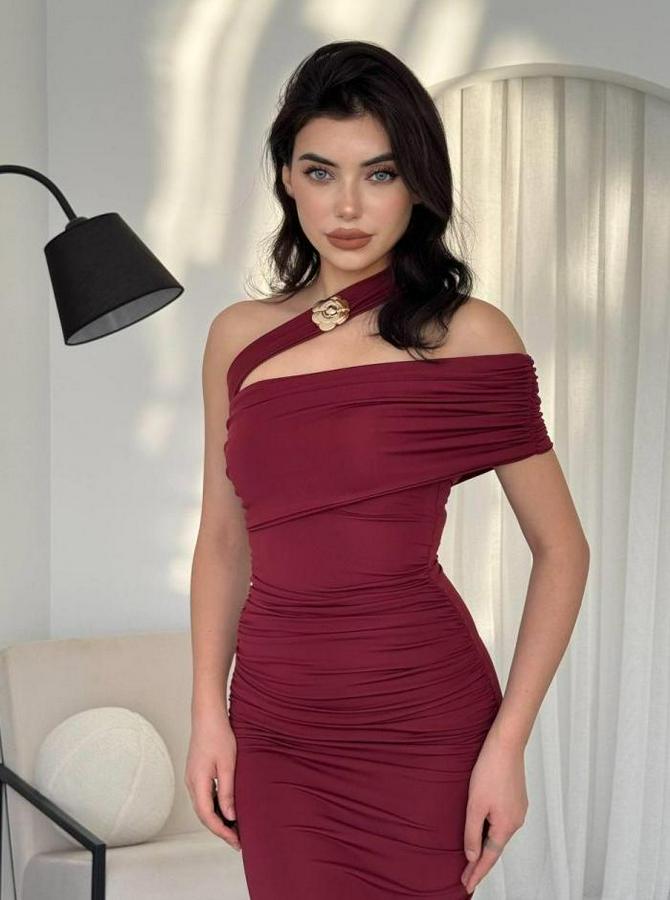 Reta Çapraz Omuz Elbise