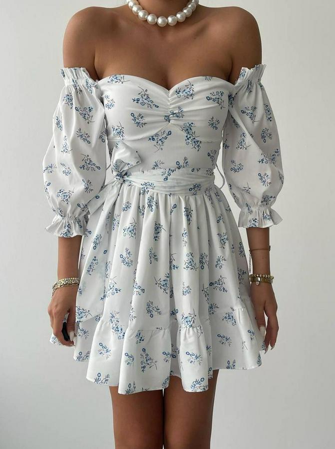 Rucka Belden Bağlamalı Mini Elbise