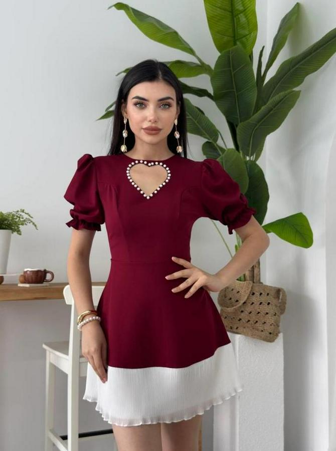 Safe Kalp Detaylı Elbise