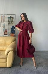 Tencel Karpuz Kol Elbise