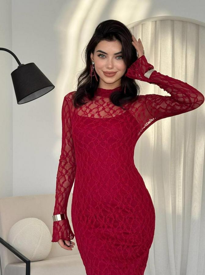 Vedo Çiçek Detaylı Elbise