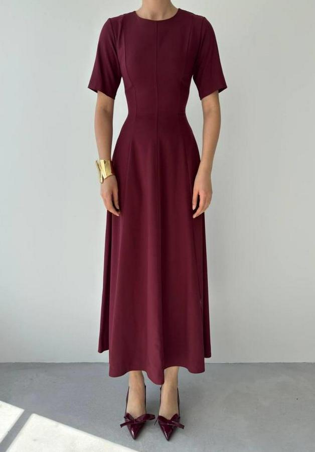 Wera Pliseli Midi Elbise