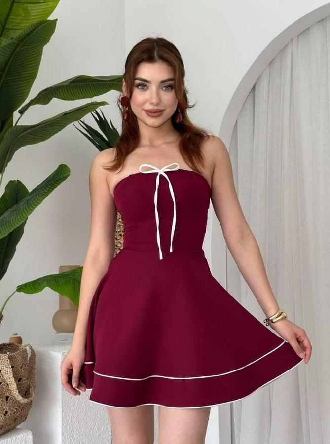 Yuna Straplez Elbise