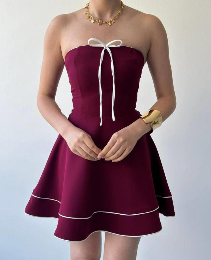 Yuna Straplez Elbise