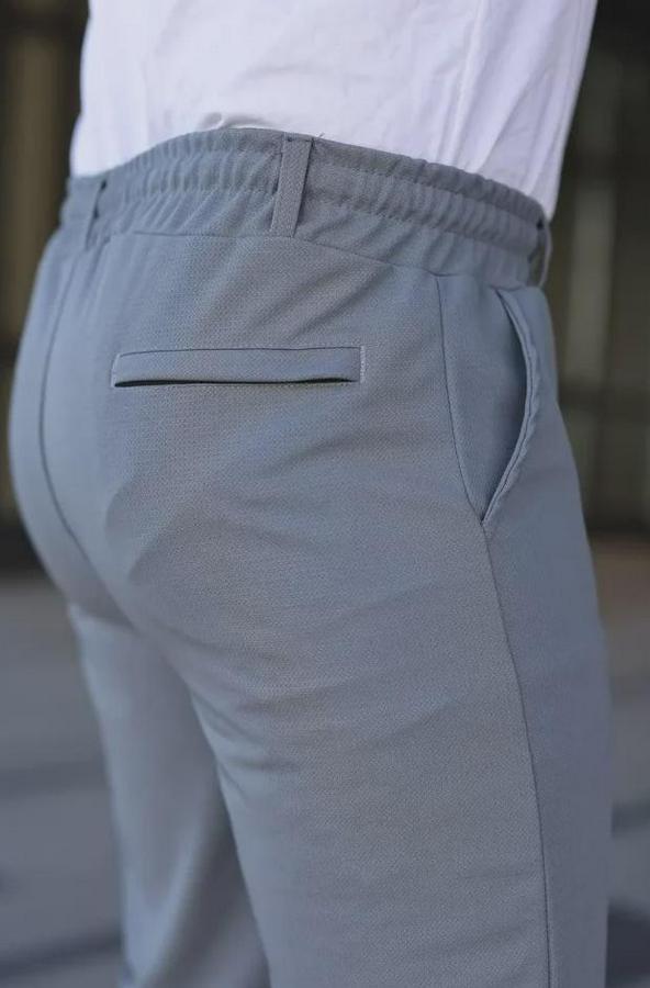 Diagonel Kumaş Duble Paça Cepli Bağcıklı Bel Lastikli Şort