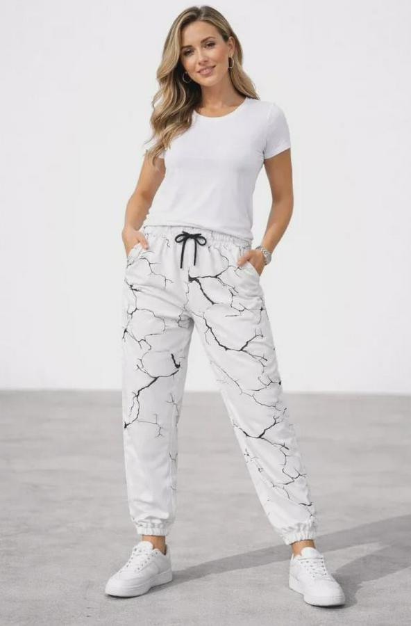 Dijital Baskılı Eşofman Altı Kışlık Üç Iplik Şardonlu Kumaş Lastikli Paça, Cepli, Rahat Kalıp