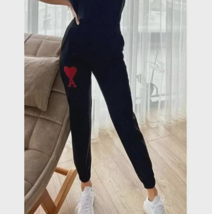 Unisex Iki Iplik Baskılı Oversize Eşofman Altı