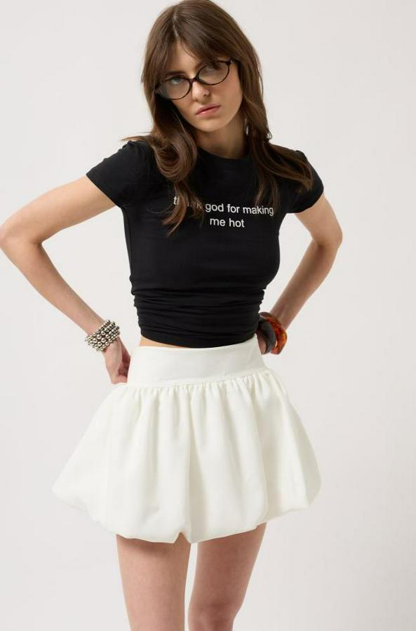 Balon Detay Mini Etek