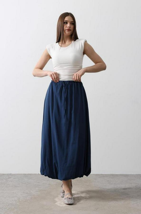 Beli Bağlamalı Balon Etek