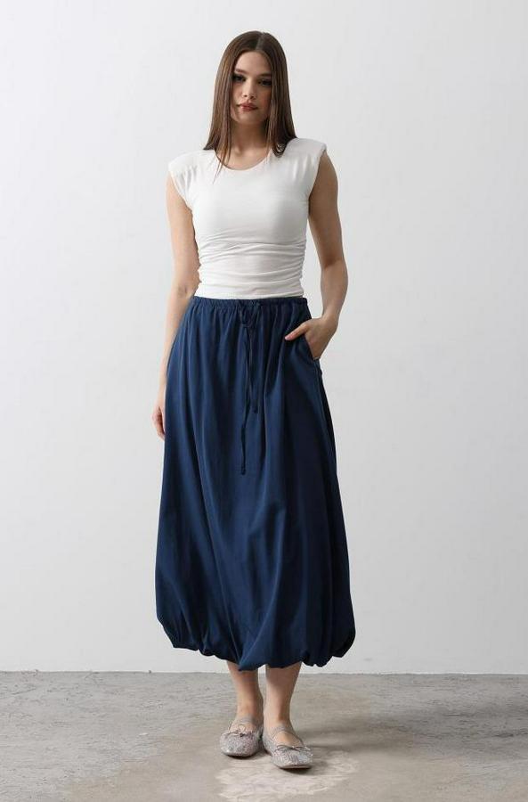 Beli Bağlamalı Balon Etek