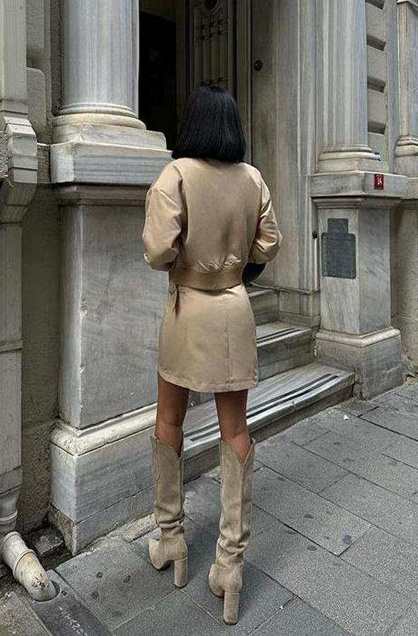 Brooke Ribanalı Mini Etek Takım 9941