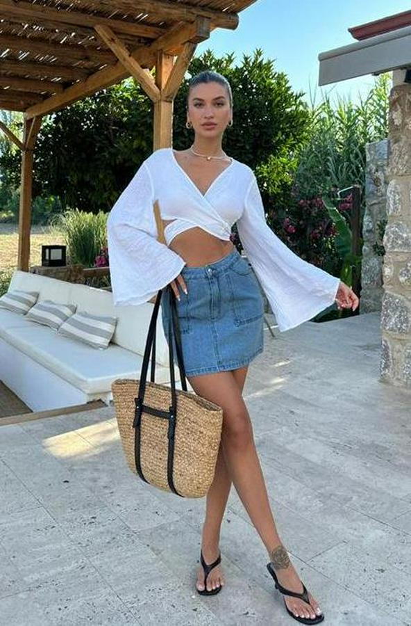 Cecile Denim Mini Etek 4015-17