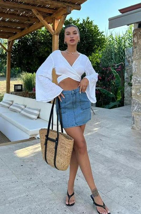 Cecile Denim Mini Etek 4015-17