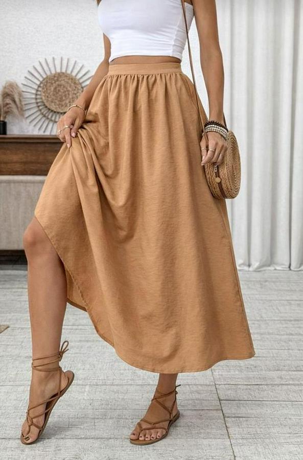 Beli Lastikli Paraşüt Kumaş Etek