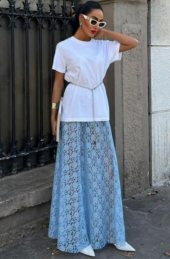 Maxi Dantel Etek 4047