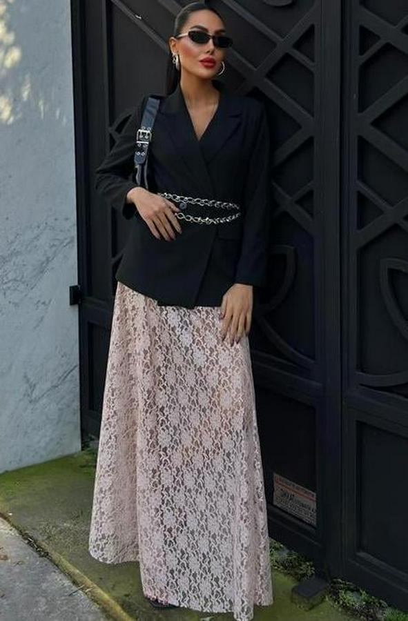 Maxi Dantel Etek 4047