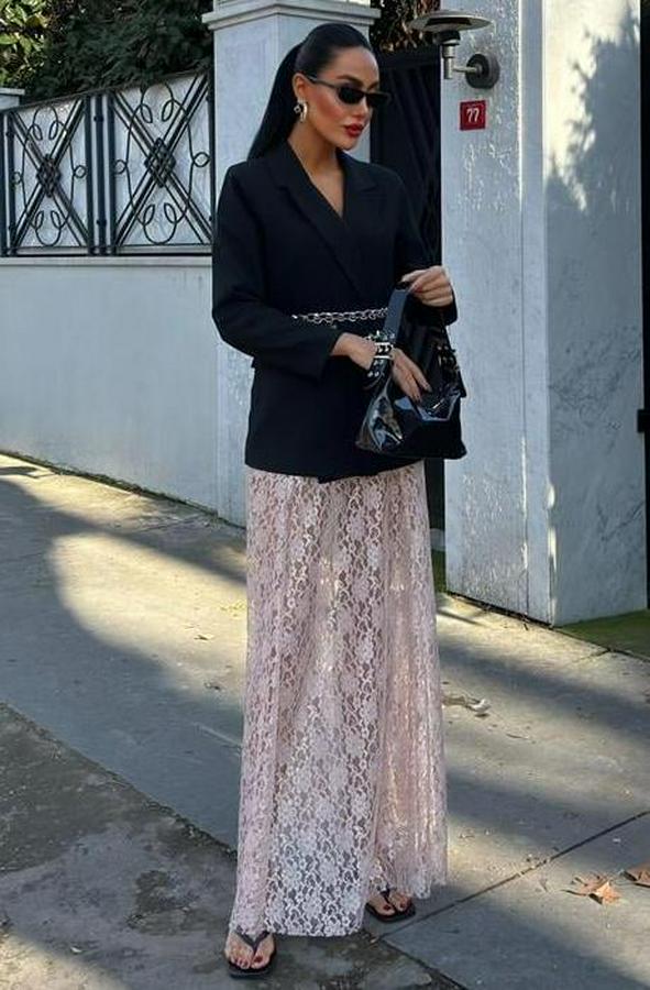 Maxi Dantel Etek 4047