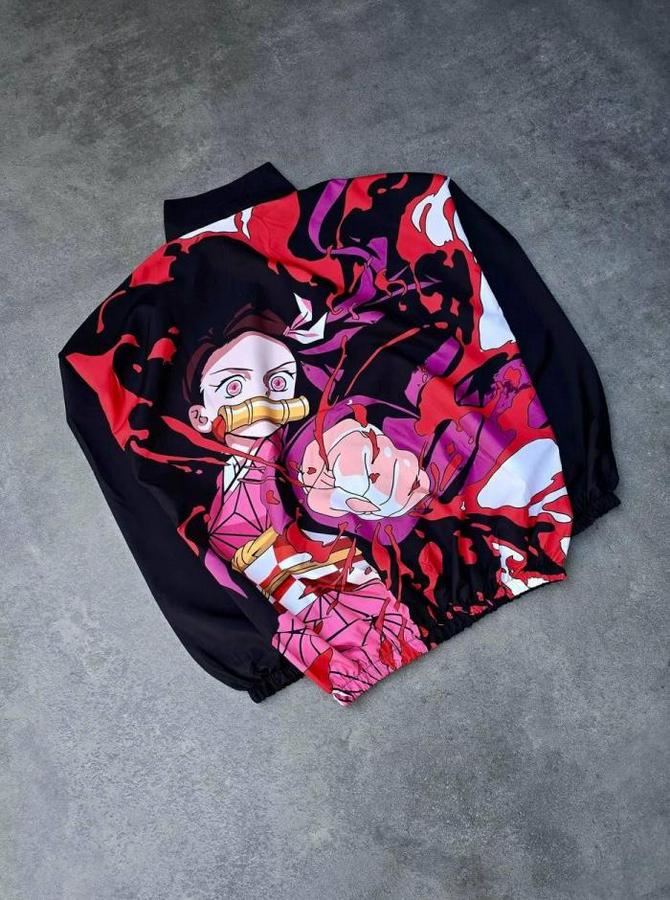 Fermuarlı Dijital Baskılı Rüzgarlık