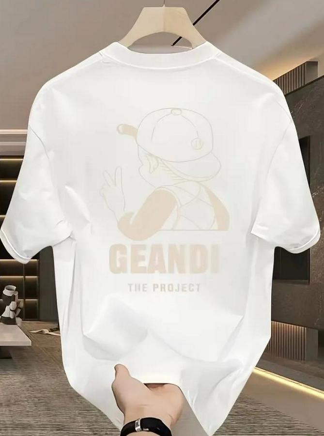 Geniş Kesim Pamuklu Tişört