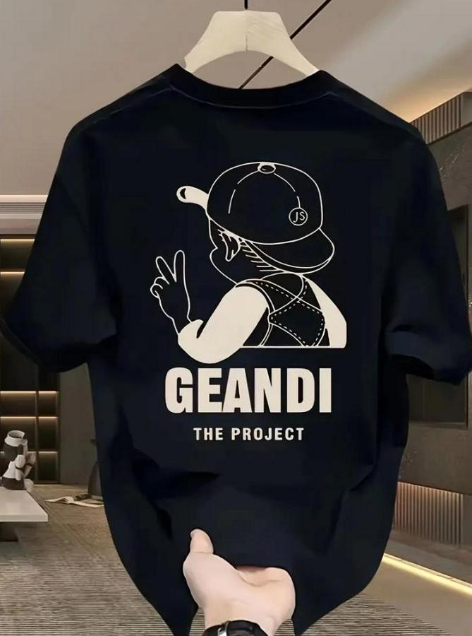 Geniş Kesim Pamuklu Tişört