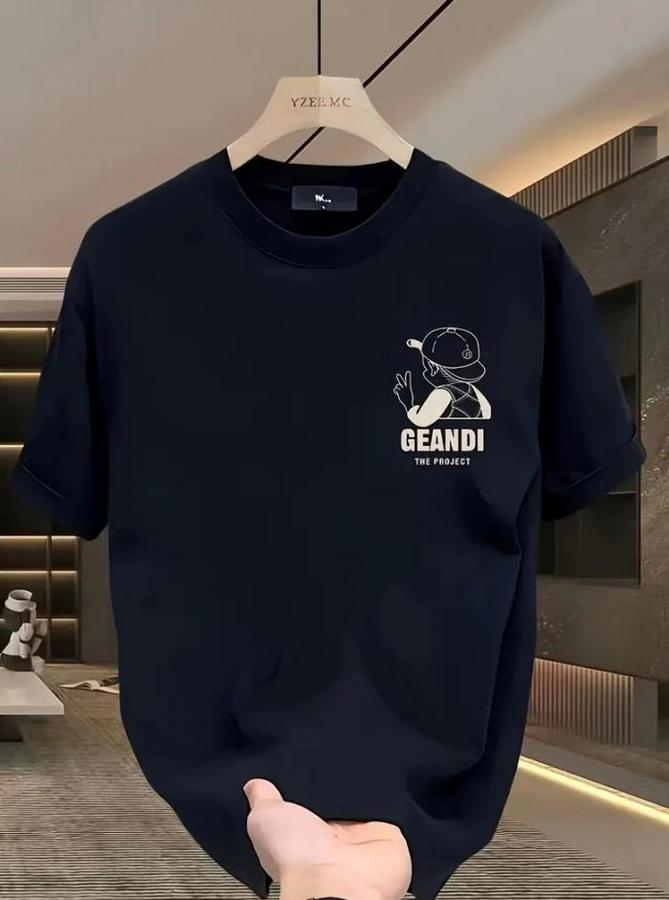 Geniş Kesim Pamuklu Tişört