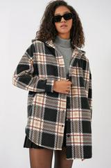 Kapüşonlu Oversize Gömlek