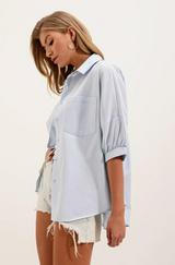 Oversize Kısa Kol Basic Gömlek