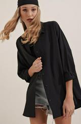 Oversize Uzun Basic Gömlek