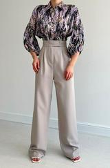 Beli Lastikli Saten Gömlek