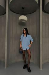 Boyfriend Gömlek Modal Kumaş Oversize