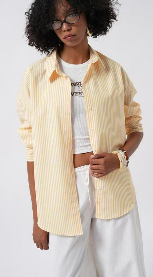 Çizgili Basic Gömlek