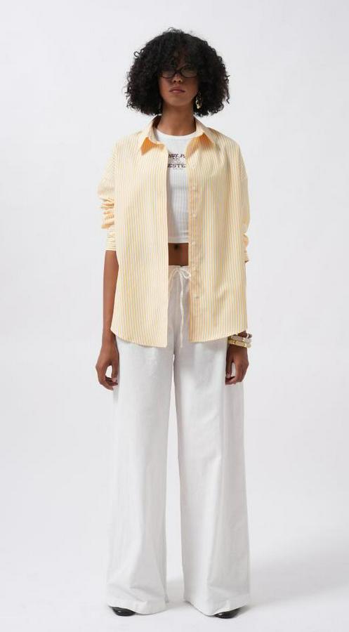 Çizgili Basic Gömlek