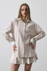 Çizgili Oversize Gömlek