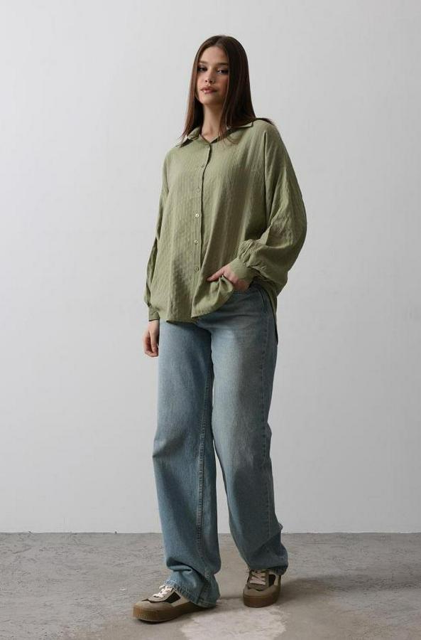 Çizgili Uzun Kol Gömlek