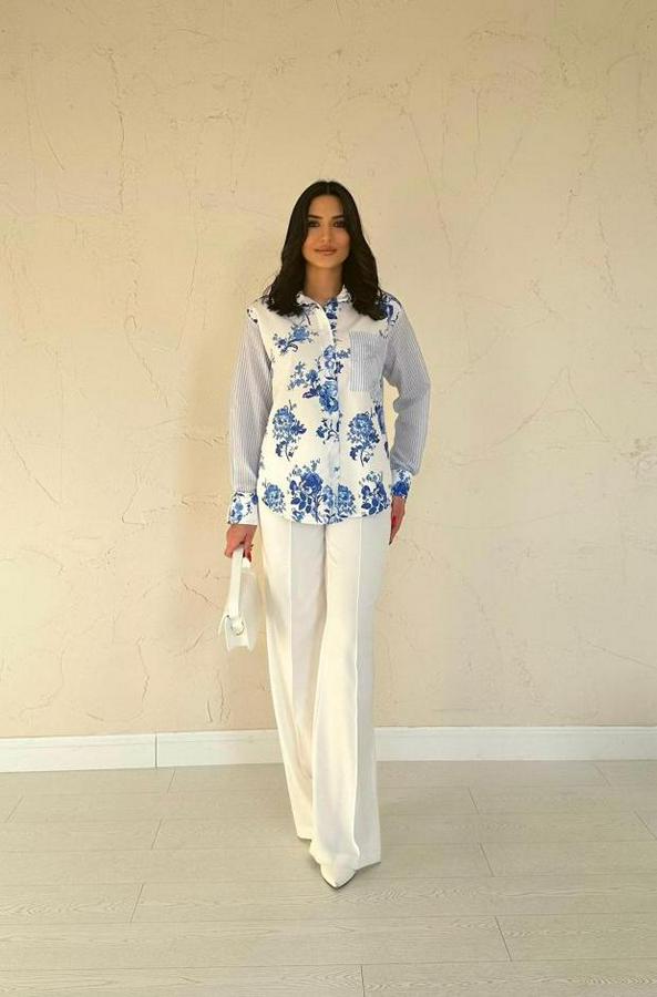 Mavi Garnili Gömlek