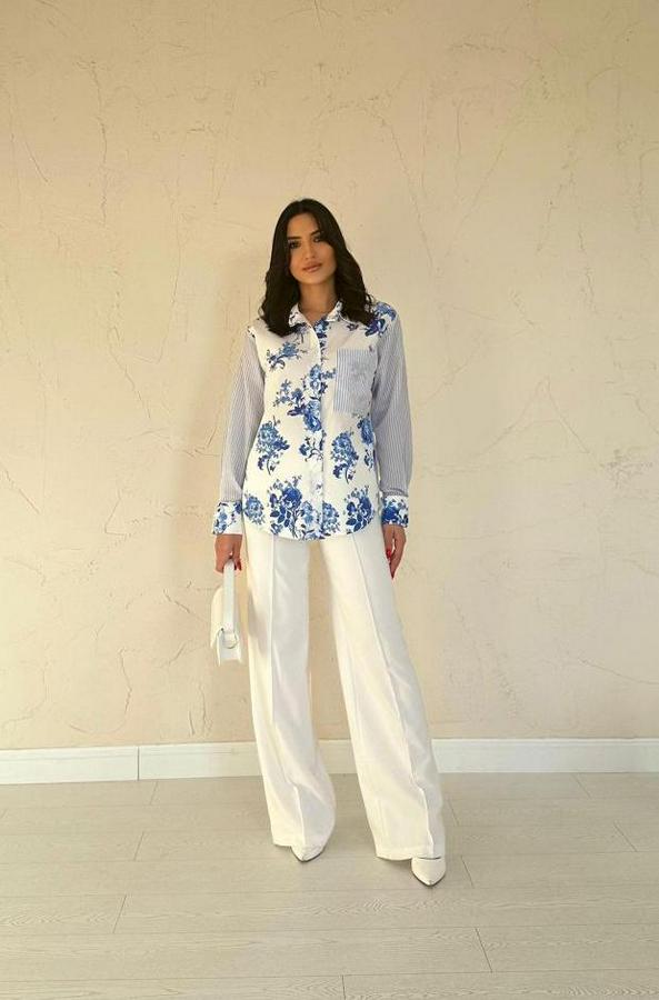 Mavi Garnili Gömlek