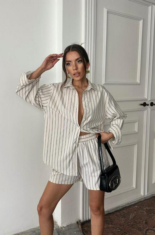 Poplin Çizgili Gömlek