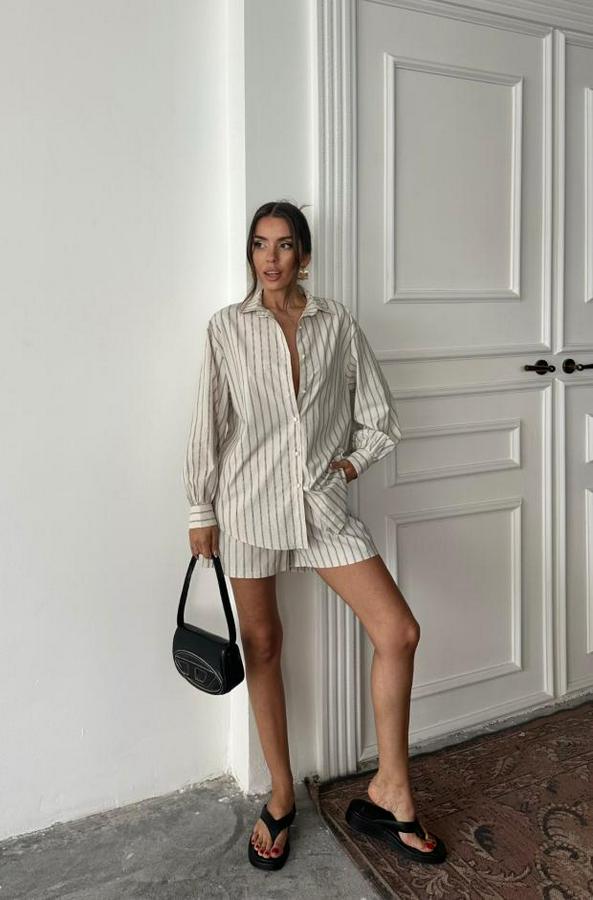 Poplin Çizgili Gömlek