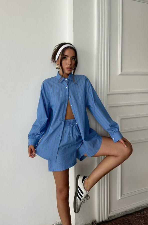 Poplin Çizgili Gömlek