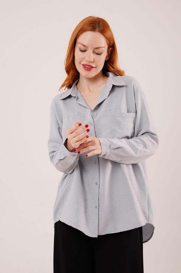 Salaş Kesim Cepli Grimelanj Gömlek