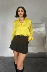 Sarı Saten Gömlek