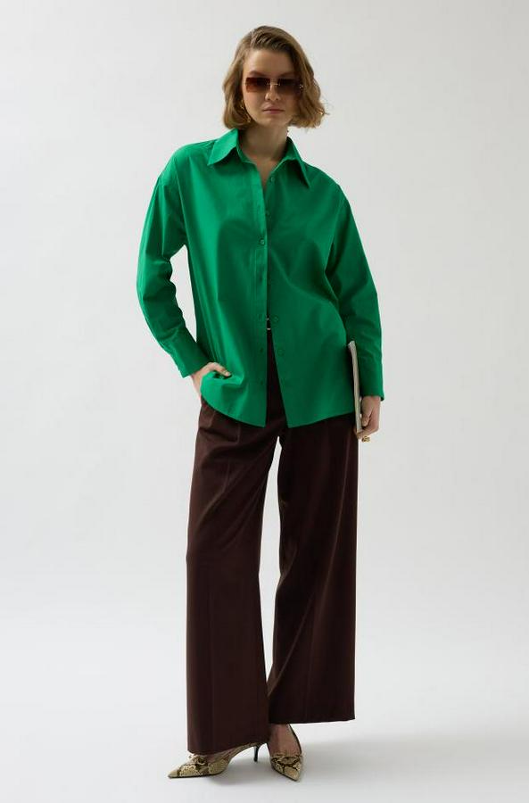 Sırt Dekolteli Bağcıklı Gömlek