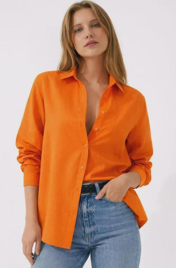 Uzun Kollu Gömlek Düğmeli Klasik Yaka Günlük Ve Ofis Şıklığına Uygun