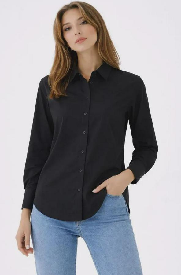 Uzun Kollu Gömlek Düğmeli Klasik Yaka Günlük Ve Ofis Şıklığına Uygun