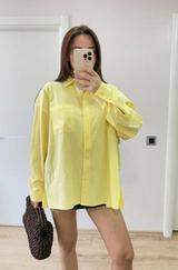 Yakalı Yandan Yırtmaçlı Gömlek