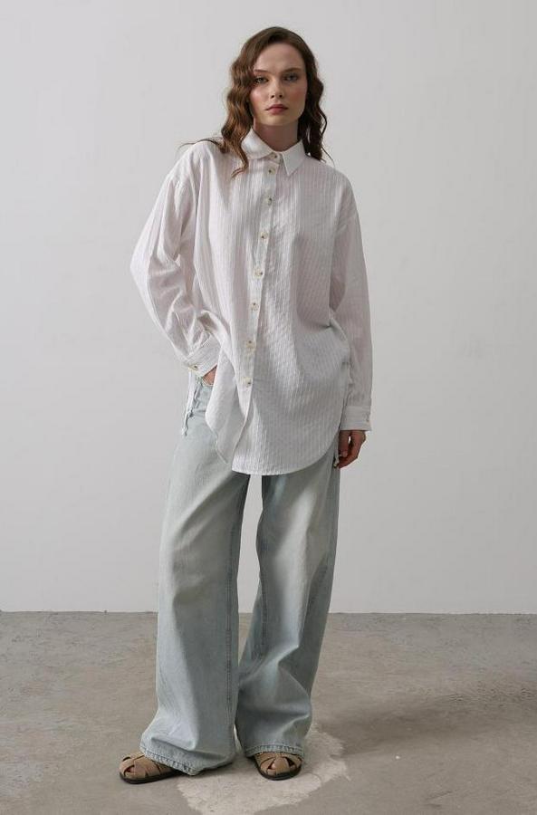 Yan Büzmeli Tunik Gömlek