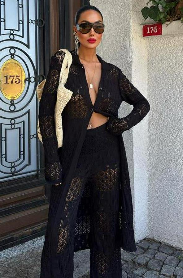 Bridget Ajurlu Uzun Hırka Takım 9881