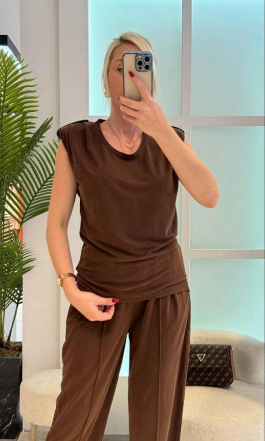 Vatkalı Düşük Kol Rahat Kesim Ikili Takım