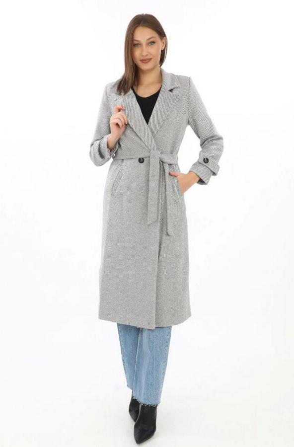 Astarlı Balık Sırtı Kaşmir Kaşe Kaban