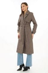 Balık Sırtı Kaşmir Uzun Kaşe Kaban